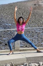 BLANCA BLANCO Workout Out at a Beach in Malibu 12/22/2017