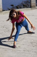 BLANCA BLANCO Workout Out at a Beach in Malibu 12/22/2017