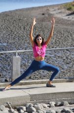 BLANCA BLANCO Workout Out at a Beach in Malibu 12/22/2017