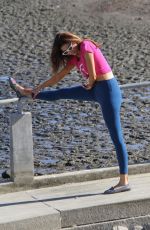 BLANCA BLANCO Workout Out at a Beach in Malibu 12/22/2017