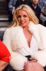 BRITNEY SPEARS and Sam Asghari at Lakers vs Golden State Warriors Game in Los Angeles 11/29/2017
