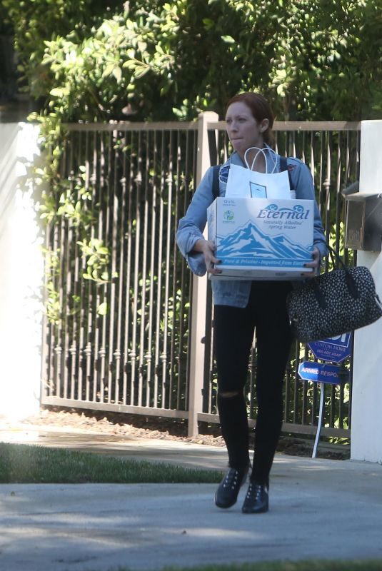 BRITTANY SNOW Leaves Her Home in Los Angeles 12/12/2017