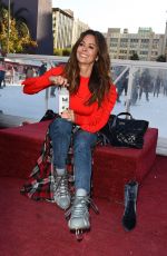 BROOKE BURKE at Pershing Square Ice Rink in Los Angeles 12/21/2017