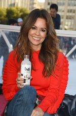 BROOKE BURKE at Pershing Square Ice Rink in Los Angeles 12/21/2017