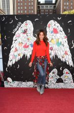 BROOKE BURKE at Pershing Square Ice Rink in Los Angeles 12/21/2017
