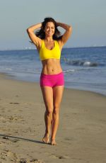 BROOKE BURKE in the Set of Her Brooke Burke Body App at a Beach in Malibu 11/30/2017