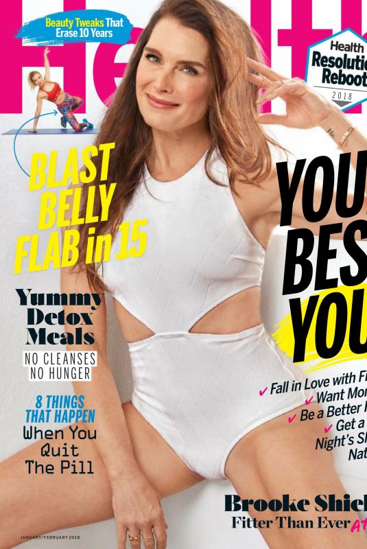 BROOKE SHIELDS in Health Magazine, January 2018 Issue