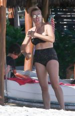 BUSY PHILIPPS in Bikini at a Beach in Mexico 12/21/2017