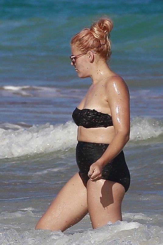 BUSY PHILIPPS in Bikini at a Beach in Mexico 12/21/2017