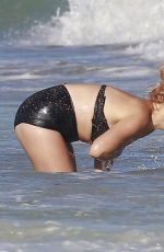 BUSY PHILIPPS in Bikini at a Beach in Mexico 12/21/2017