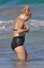 BUSY PHILIPPS in Bikini at a Beach in Mexico 12/21/2017