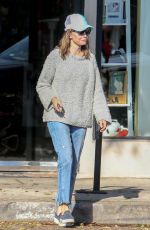 CALISTA FLOCKHART Out woth Her Dogs in Brentwood 12/16/2017