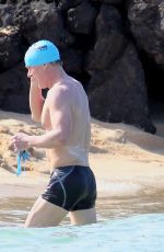 CAMILLE GRAMMER at a Beach in Hawaii 12/27/2017