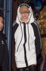 CARA DELEVINGNE Leaves Cara x Burberry Event at Glory Bar London 12/06/2017