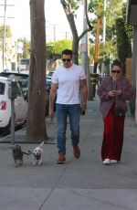CARA SANTANA and Jesse Metcalfe Out with Their Dogs in West Hollywood 12/02/2017