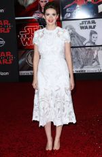 CARLY STEEL at Star Wars: The Last Jedi Premiere in Los Angeles 12/09/2017