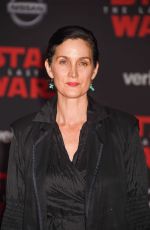 CARRIE-ANNE MOSS at Star Wars: The Last Jedi Premiere in Los Angeles 12/09/2017