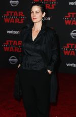 CARRIE-ANNE MOSS at Star Wars: The Last Jedi Premiere in Los Angeles 12/09/2017