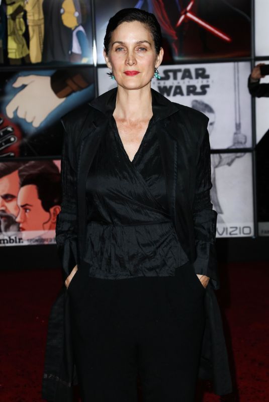 CARRIE-ANNE MOSS at Star Wars: The Last Jedi Premiere in Los Angeles 12/09/2017