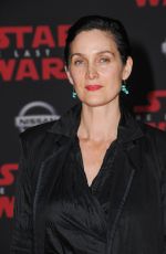 CARRIE-ANNE MOSS at Star Wars: The Last Jedi Premiere in Los Angeles 12/09/2017