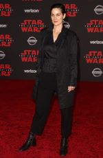 CARRIE-ANNE MOSS at Star Wars: The Last Jedi Premiere in Los Angeles 12/09/2017
