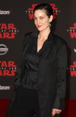 CARRIE-ANNE MOSS at Star Wars: The Last Jedi Premiere in Los Angeles 12/09/2017