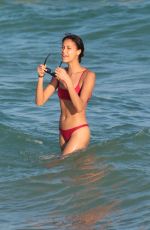 CHANTAL MONAGHAN in Bikini at a Beach in Miami 12/16/2017
