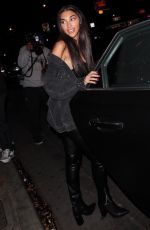 CHANTEL JEFFRIES Leaves Delilah Club in West Hollywood 12/16/2017
