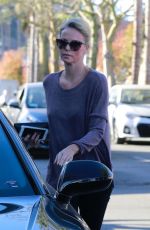 CHARLIZE THERON Leaves a Spa in Studio City 12/27/2017
