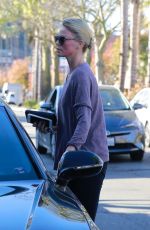 CHARLIZE THERON Leaves a Spa in Studio City 12/27/2017