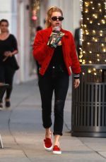 CHARLOTTE MCKINNET at a Nail Salon in Beverly Hills 11/30/2017