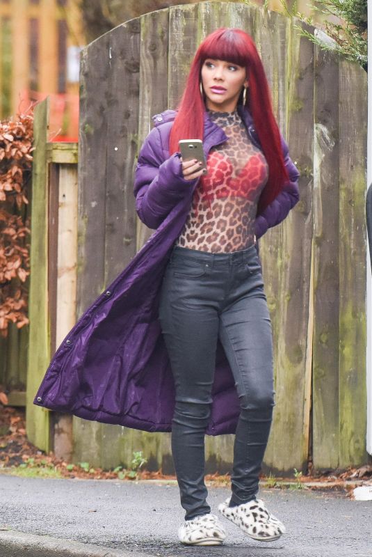 CHELSEE HEALEY on the Set of Hollyoaks in Liverpool 12/15/2017