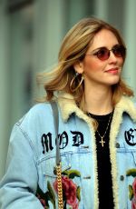 CHIARA FERRAGNI Out and About in Milan 12/19/2017