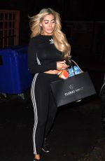 CHLOE FERRY Leaves a Beauty Saloon in Newcastle 12/23/2017