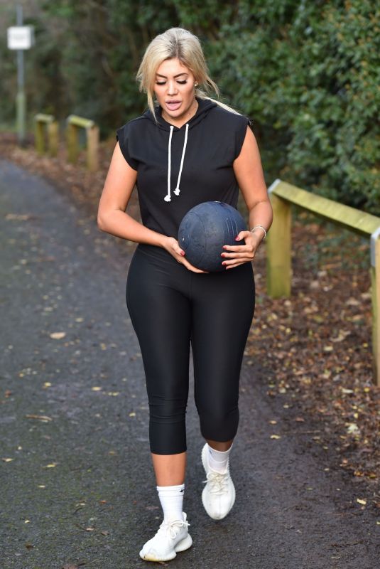 CHLOE FERRY Working Out in Teesside 12/07/2017