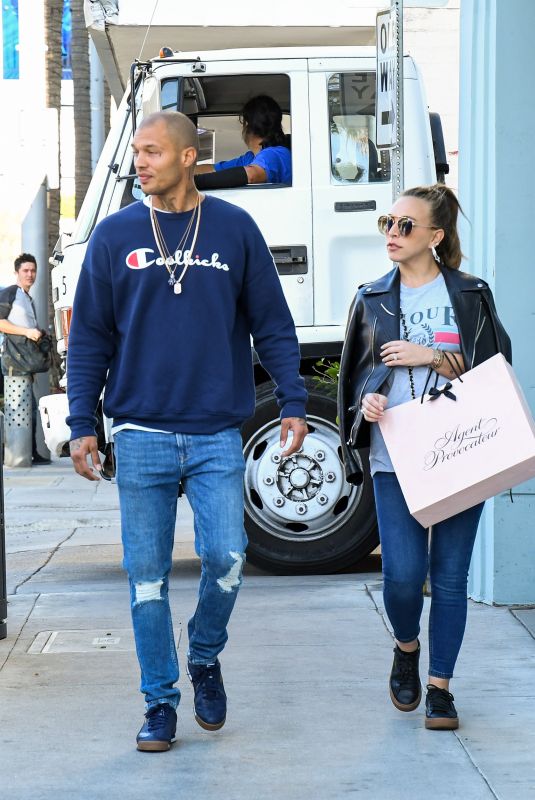 CHLOE GREEN and Jeremy Meeks Out in Los Angeles 12/15/2017