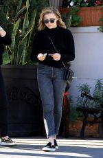 CHLOE MORETZ Out for Lunch at Il Pastaio in Beverly Hills 12/07/2017