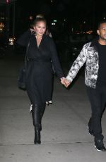 CHRISSY TEIGEN and John Legend Out in New York 12/12/2017