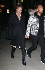 CHRISSY TEIGEN and John Legend Out in New York 12/12/2017