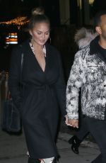 CHRISSY TEIGEN and John Legend Out in New York 12/12/2017