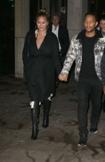 CHRISSY TEIGEN and John Legend Out in New York 12/12/2017