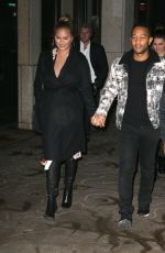 CHRISSY TEIGEN and John Legend Out in New York 12/12/2017