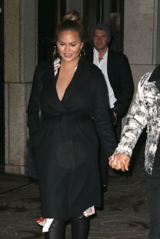 CHRISSY TEIGEN and John Legend Out in New York 12/12/2017
