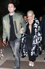 CHRISTINA AGUILERA at DJ Khaled Birthday Party in Beverly Hills 12/02/2017