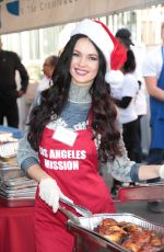 CHRISTINA DEROSA and NATASHA BLASICK at LA Mission Serves Christmas to the Homeless in Los Angeles 12/22/2017