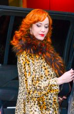 CHRISTINA HENDRICKS Arrives at Live with Kelly and Ryan in New York 12/13/2017