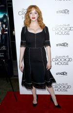 CHRISTINA HENDRICKS at Crooked House Premiere in New York 12/13/2017