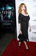 CHRISTINA HENDRICKS at Crooked House Premiere in New York 12/13/2017