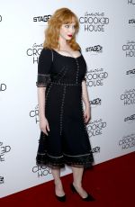 CHRISTINA HENDRICKS at Crooked House Premiere in New York 12/13/2017