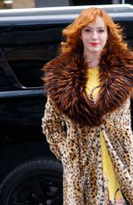 CHRISTINA HENDRICKS Out and About in New York 12/13/2017